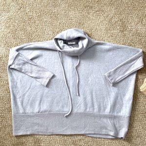 Super soft gray poncho!